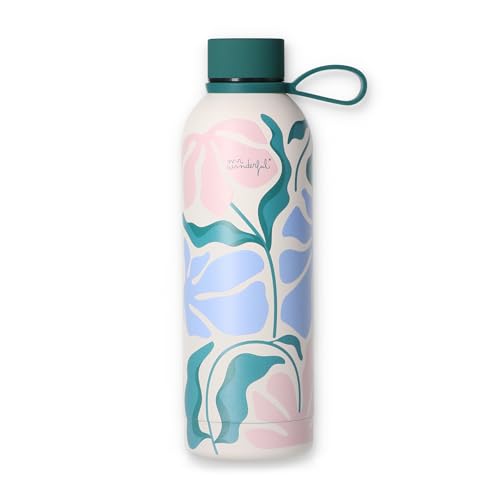 Mr. Wonderful Thermoflasche 500 ml - Flower Print - Thermosflasche aus doppellagigem Edelstahl 304 von Mr. Wonderful