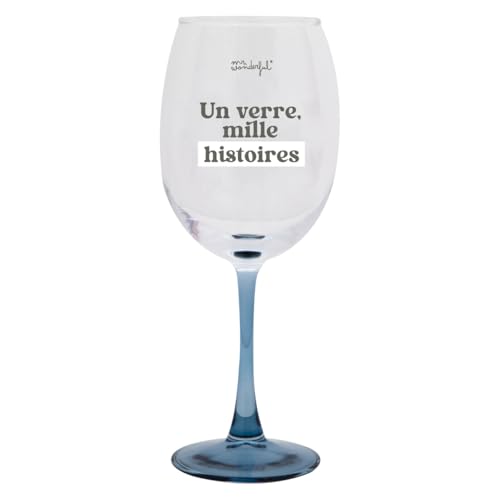 Mr. Wonderful - Weinglas - Ein Glas, tausend Geschichten - Weinglas mit Botschaft aus Glas - Füllmenge 47 cl von Mr. Wonderful
