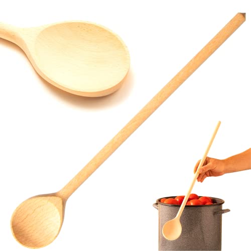 Mr. Woodware Kochlöffel Lang Groß, 60 cm, Holzlöffel, Buchenholz, hitzebeständig, für Camping, Restaurants, Brauen von Mr. Woodware