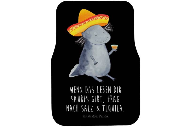 Mr. & Mrs. Panda Fußmatte Axolotl Tequila, Autoteppich, Schutzmatte Auto, Matte Für Rückbank, Höhe: 63 mm, Sicherer Halt von Mr. & Mrs. Panda