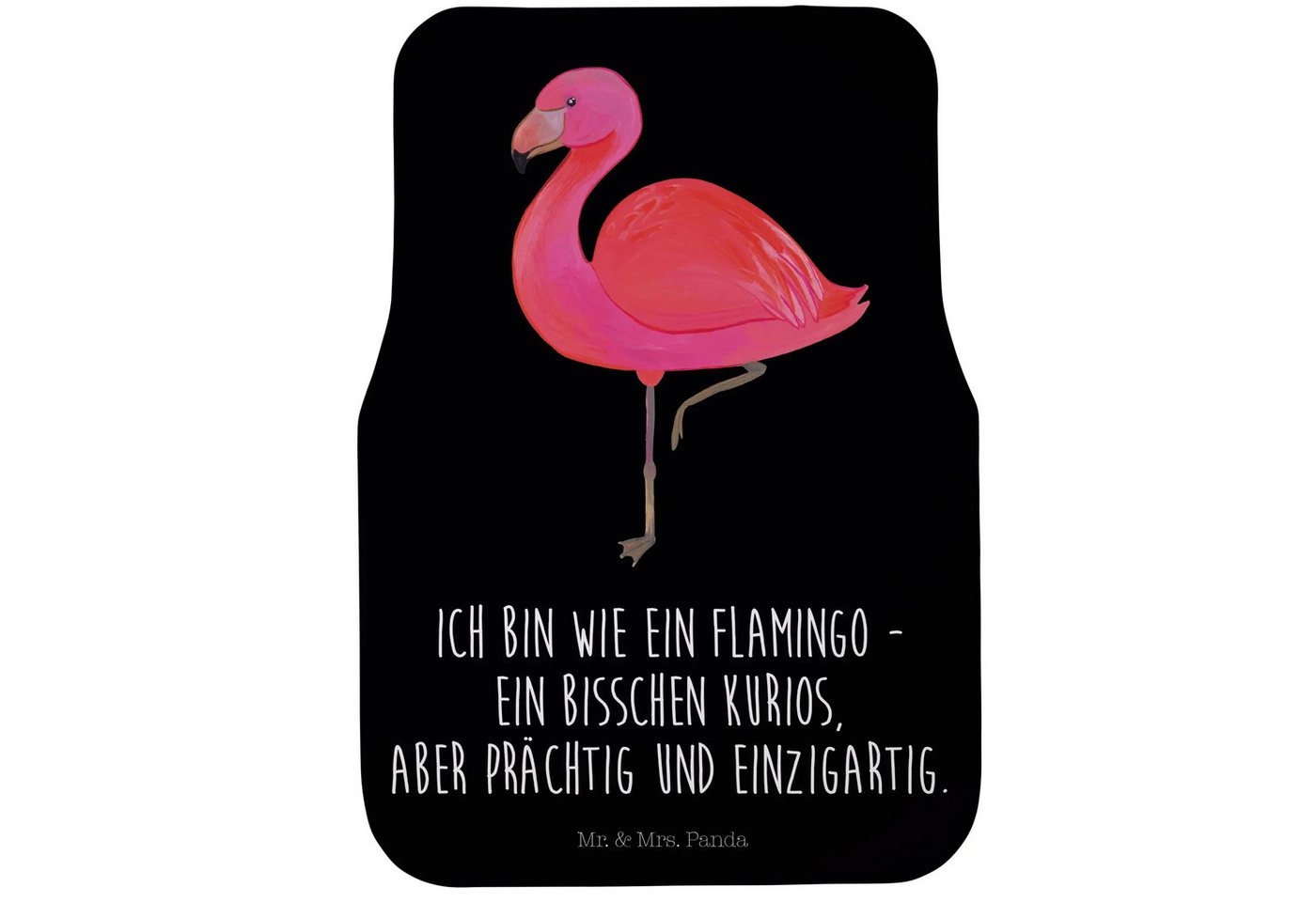 Mr. & Mrs. Panda Fußmatte Flamingo Classic - Schwarz - Geschenk, Fußmatte Fürs Auto, einzigarti, Höhe: 63 mm, Komfortable Nutzung Mr. & Mrs. Panda Fußmatte Flamingo Classic - Schwarz - Geschenk, Fußmatte Fürs Auto, einzigarti, Höhe: 63 mm, Komfortable Nutzung von Mr. & Mrs. Panda