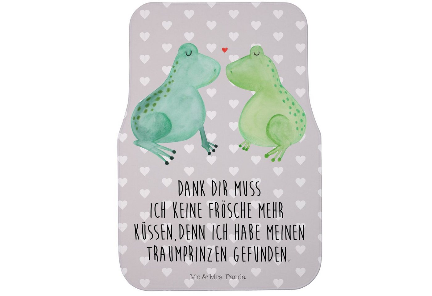 Mr. & Mrs. Panda Fußmatte Frosch Liebe, Fahrer Autofußmatte, Grau Pastell, Auto Fußmatte, Kfz, Höhe: 63 mm Mr. & Mrs. Panda Fußmatte Frosch Liebe, Fahrer Autofußmatte, Grau Pastell, Auto Fußmatte, Kfz, Höhe: 63 mm von Mr. & Mrs. Panda