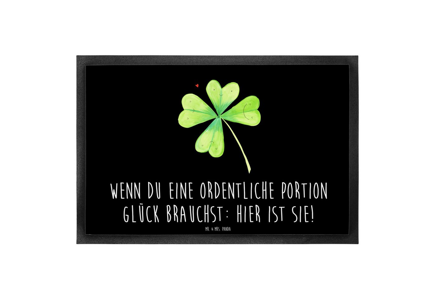 Mr. & Mrs. Panda Fußmatte Blume Kleeblatt 60 x 90 cm - Schwarz - Geschenk, Blumen, Fußabtreter, Höhe: 60 mm, Umweltfreundlich Mr. & Mrs. Panda Fußmatte Blume Kleeblatt 60 x 90 cm - Schwarz - Geschenk, Blumen, Fußabtreter, Höhe: 60 mm, Umweltfreundlich von Mr. & Mrs. Panda