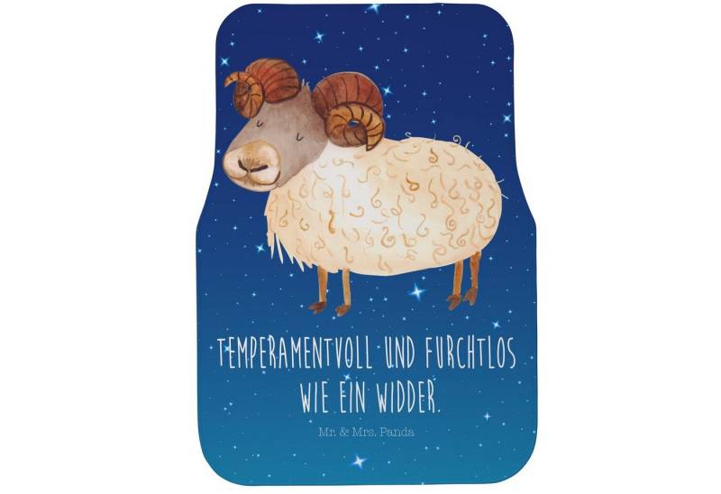 Mr. & Mrs. Panda Fußmatte Sternzeichen Widder, Fahrer Autofußmatte, Sternenhimmel Blau, Geburts, Höhe: 63 mm Mr. & Mrs. Panda Fußmatte Sternzeichen Widder, Fahrer Autofußmatte, Sternenhimmel Blau, Geburts, Höhe: 63 mm von Mr. & Mrs. Panda