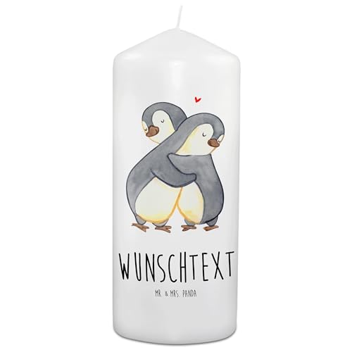 Mr. & Mrs. Panda 19 x 8 cm Personalisierte Kerze Pinguine Kuscheln - Personalisierte Geschenke, personalisierte kerzen, Hocheitstag, Besondere Kerze, Mr. & Mrs. Panda 19 x 8 cm Personalisierte Kerze Pinguine Kuscheln - Personalisierte Geschenke, personalisierte kerzen, Hocheitstag, Besondere Kerze, von Mr. & Mrs. Panda