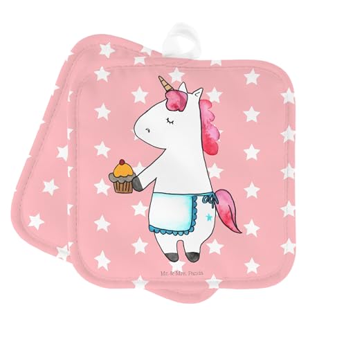 Mr. & Mrs. Panda 2er Set Topflappen Einhorn Muffin - Geschenk, Topfuntersetzer, Topflappen 2er Set, Topfhandschuhe, Ofenhandschuh, Einhörner, Mr. & Mrs. Panda 2er Set Topflappen Einhorn Muffin - Geschenk, Topfuntersetzer, Topflappen 2er Set, Topfhandschuhe, Ofenhandschuh, Einhörner, von Mr. & Mrs. Panda