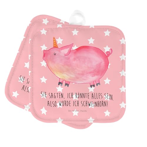 Mr. & Mrs. Panda 2er Set Topflappen Einhorn Schwein - Geschenk, Unicorn, Topflappen 2er Set, Topfuntersetzer, Einhörner, Topfhandschuh, Pig, Schöne Mr. & Mrs. Panda 2er Set Topflappen Einhorn Schwein - Geschenk, Unicorn, Topflappen 2er Set, Topfuntersetzer, Einhörner, Topfhandschuh, Pig, Schöne von Mr. & Mrs. Panda