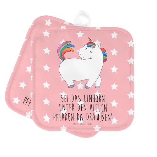 Mr. & Mrs. Panda 2er Set Topflappen Einhorn Stolzieren - Geschenk, Unicorn, Topfhandschuhe, Ofenhandschuh, Pferd, Einhörner, Reiter, Reiten, Mr. & Mrs. Panda 2er Set Topflappen Einhorn Stolzieren - Geschenk, Unicorn, Topfhandschuhe, Ofenhandschuh, Pferd, Einhörner, Reiter, Reiten, von Mr. & Mrs. Panda