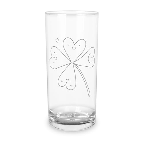 Mr. & Mrs. Panda 400 ml Wasserglas Blume Kleeblatt - Geschenk, Blumen Deko, Pflanzen, Neuanfang, Trinkglas mit Gravur, Motivation, Sommer Deko, Glas Mr. & Mrs. Panda 400 ml Wasserglas Blume Kleeblatt - Geschenk, Blumen Deko, Pflanzen, Neuanfang, Trinkglas mit Gravur, Motivation, Sommer Deko, Glas von Mr. & Mrs. Panda