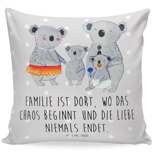 Mr. & Mrs. Panda Kissen Koala Familie - Geschenk, Mama, Kissenbezug 40x40, Geschwister, Opa, Bruder, Family, Kissen 40x40 Waschbar, Schwester, Mr. & Mrs. Panda Kissen Koala Familie - Geschenk, Mama, Kissenbezug 40x40, Geschwister, Opa, Bruder, Family, Kissen 40x40 Waschbar, Schwester, von Mr. & Mrs. Panda
