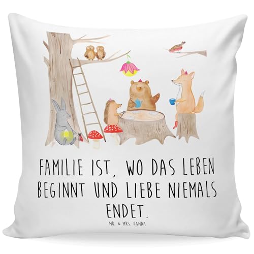 Mr. & Mrs. Panda 40x40 Kissen Waldtiere Picknick - Geschenk, sofakissen, Kissen 40x40, Sofakissen, lustige Sprüche, Eichhörnchen, Gute Laune, Mr. & Mrs. Panda 40x40 Kissen Waldtiere Picknick - Geschenk, sofakissen, Kissen 40x40, Sofakissen, lustige Sprüche, Eichhörnchen, Gute Laune, von Mr. & Mrs. Panda