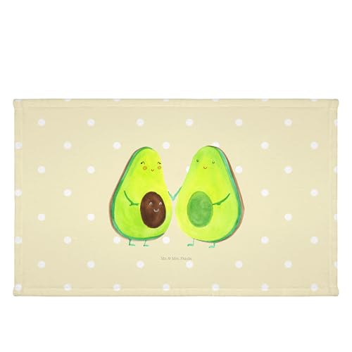 Mr. & Mrs. Panda 50 x 100 Handtuch Avocado Pärchen - Geschenk, Badezimmer, Frucht, Avocuddle, Vegan, Veggie, Kinder, Babyshower, Baby, Geburt, groß, von Mr. & Mrs. Panda