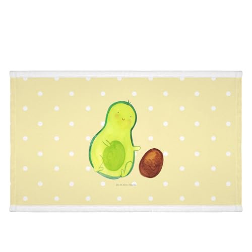 Mr. & Mrs. Panda 50 x 100 Handtuch Avocado rollt Kern - Geschenk, groß, Gesund, Baby, schwanger, Geburtstag, Schwanger, Kinder, Liebe, Badehandtuch, von Mr. & Mrs. Panda