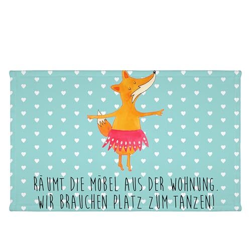 Mr. & Mrs. Panda 50 x 100 Handtuch Fuchs Ballerina - Geschenk, Ballett, rosa Tütü, Fuchs Spruch, Handtücher, Tänzerin, Kinder, Baby, Party, groß, von Mr. & Mrs. Panda