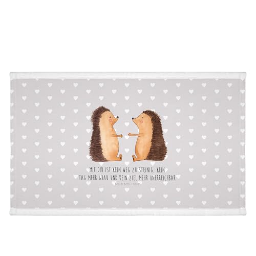 Mr. & Mrs. Panda 50 x 100 Handtuch Igel Liebe - Geschenk, Heiraten, Hochzeitstag, Jahrestag, groß, Baby, Hocheitstag, Kinder, Handtücher, von Mr. & Mrs. Panda