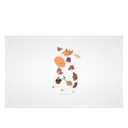 Mr. & Mrs. Panda 50 x 100 Handtuch Kuh - Geschenk, Landwirt, Handtücher, Bauernhof, groß, Milch, Hoftiere, Badehandtuch, Magie, Kinder, Badezimmer, von Mr. & Mrs. Panda