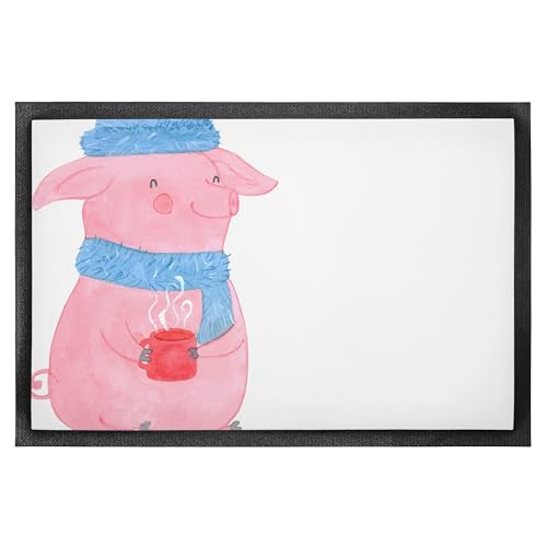 Mr. & Mrs. Panda 60 x 90 cm Fußmatte Schweinchen Glühwein - Geschenk, Haustürmatte, Türvorleger, Türmatte, Betrunken, Wintermotiv, Schmutzfangmatte, Mr. & Mrs. Panda 60 x 90 cm Fußmatte Schweinchen Glühwein - Geschenk, Haustürmatte, Türvorleger, Türmatte, Betrunken, Wintermotiv, Schmutzfangmatte, von Mr. & Mrs. Panda