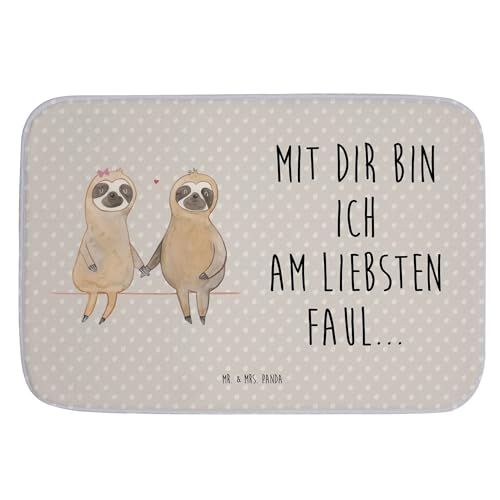 Mr. & Mrs. Panda Badvorleger Faultier Pärchen - Geschenk, Faultier Geschenk, Liebespaar, verlobt, Liebe, verliebt, Badezimmermatte, Badteppiche, Mr. & Mrs. Panda Badvorleger Faultier Pärchen - Geschenk, Faultier Geschenk, Liebespaar, verlobt, Liebe, verliebt, Badezimmermatte, Badteppiche, von Mr. & Mrs. Panda