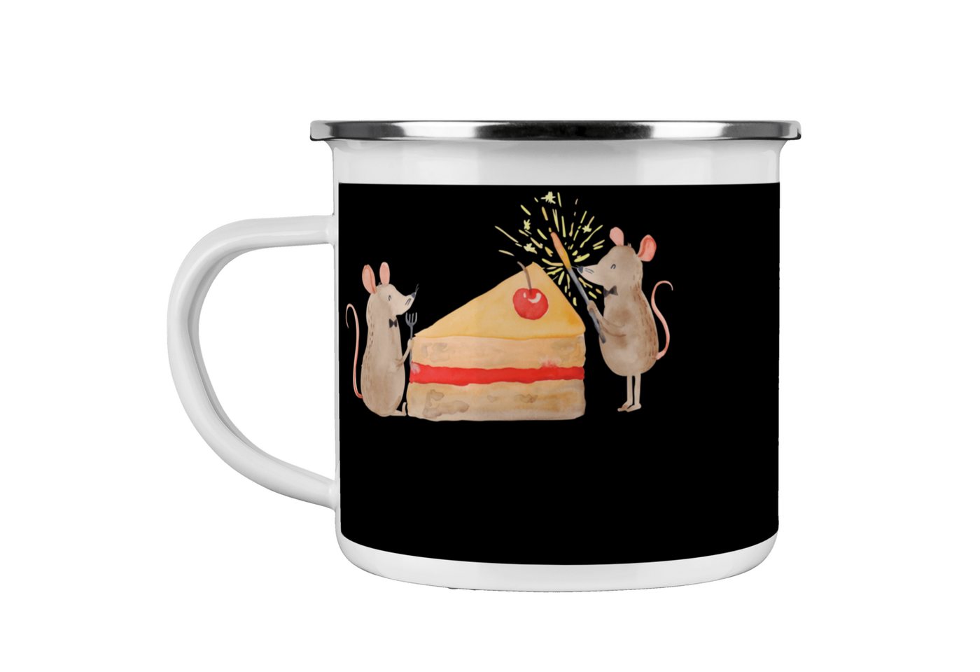 Mr. & Mrs. Panda Becher 2024 Geburtstag Sterne - Schwarz - Geschenk, Optimismus, Kaffee Blech, Emaille, Hochwertiges Material Mr. & Mrs. Panda Becher 2024 Geburtstag Sterne - Schwarz - Geschenk, Optimismus, Kaffee Blech, Emaille, Hochwertiges Material von Mr. & Mrs. Panda