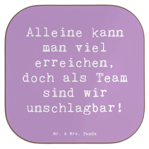 Mr. & Mrs. Panda Bierdeckel Spruch Im Team zusammenarbeiten - Geschenk, Stärke im Team, Glasuntersetzer, Erfolg, Lebensfreude, Unterstützung, Mr. & Mrs. Panda Bierdeckel Spruch Im Team zusammenarbeiten - Geschenk, Stärke im Team, Glasuntersetzer, Erfolg, Lebensfreude, Unterstützung, von Mr. & Mrs. Panda