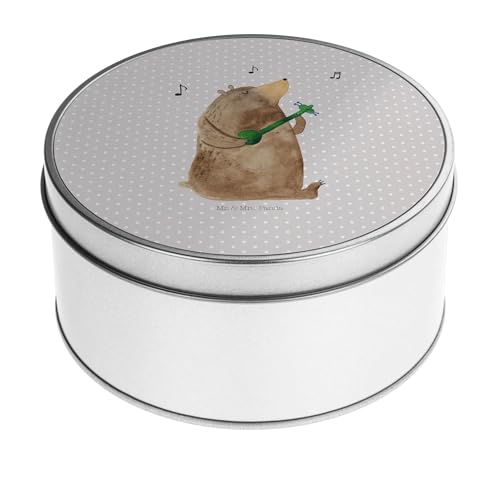 Mr. & Mrs. Panda Blechdose rund Bär Gitarre - Geschenk, Metalldose, Metallkiste, Teddybär, Teddy, Vorratsdose, Metall Dose, Blechdosen mit Deckel Mr. & Mrs. Panda Blechdose rund Bär Gitarre - Geschenk, Metalldose, Metallkiste, Teddybär, Teddy, Vorratsdose, Metall Dose, Blechdosen mit Deckel von Mr. & Mrs. Panda