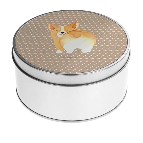 Mr. & Mrs. Panda Blechdose rund Corgi Po - Geschenk, Vierbeiner, Hund, Wauwau, Metallkiste mit Deckel, Spruch, Hundemotiv, Metallboxen, Sprüche, Mr. & Mrs. Panda Blechdose rund Corgi Po - Geschenk, Vierbeiner, Hund, Wauwau, Metallkiste mit Deckel, Spruch, Hundemotiv, Metallboxen, Sprüche, von Mr. & Mrs. Panda