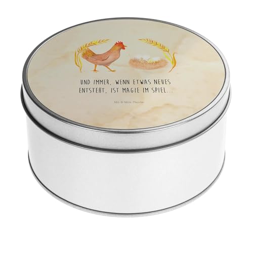 Mr. & Mrs. Panda Blechdose rund Huhn Stolz - Geschenk, Metall Dose, Schwangerschaft, Blechdosen mit Deckel, Metallkiste mit Deckel, Landwirtin, Mr. & Mrs. Panda Blechdose rund Huhn Stolz - Geschenk, Metall Dose, Schwangerschaft, Blechdosen mit Deckel, Metallkiste mit Deckel, Landwirtin, von Mr. & Mrs. Panda