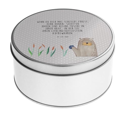 Mr. & Mrs. Panda Blechdose rund Otter Stein - Geschenk, Seeotter, Aufbewahrungskiste, Metallboxen, neugierig, Keksdose, Vorratsdosen, Otter Seeotter Mr. & Mrs. Panda Blechdose rund Otter Stein - Geschenk, Seeotter, Aufbewahrungskiste, Metallboxen, neugierig, Keksdose, Vorratsdosen, Otter Seeotter von Mr. & Mrs. Panda