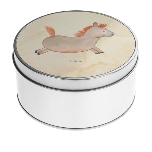Mr. & Mrs. Panda Blechdose rund Pferd Springen - Geschenk, Bauernhof, Metallkiste mit Deckel, ausreiten, Metall Dose, Landwirtin, reiten, Pferde, Mr. & Mrs. Panda Blechdose rund Pferd Springen - Geschenk, Bauernhof, Metallkiste mit Deckel, ausreiten, Metall Dose, Landwirtin, reiten, Pferde, von Mr. & Mrs. Panda
