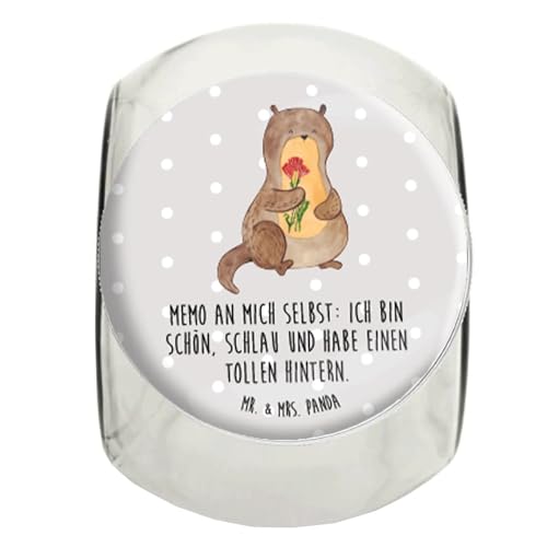 Mr. & Mrs. Panda Bonbonglas Otter Blumenstrauß L 870ml - Geschenk, Fischotter, Glasbehälter Für Naschzeug, Bonboniere, Bonbonglas Für Erwachsene, Mr. & Mrs. Panda Bonbonglas Otter Blumenstrauß L 870ml - Geschenk, Fischotter, Glasbehälter Für Naschzeug, Bonboniere, Bonbonglas Für Erwachsene, von Mr. & Mrs. Panda