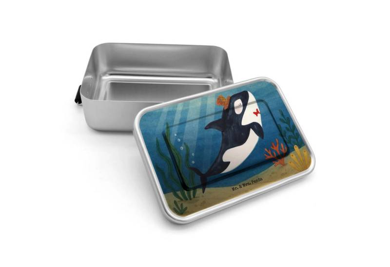 Mr. & Mrs. Panda Butterdose, Premium Aluminium, (Packung, 1-tlg., Orca Zylinder), Nostalgisches Design von Mr. & Mrs. Panda