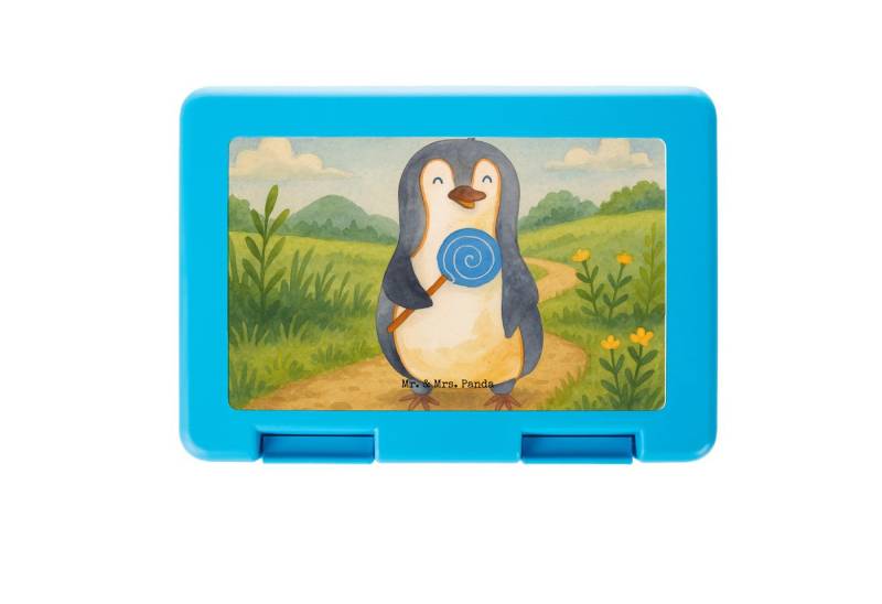 Mr. & Mrs. Panda Butterdose Pinguin Lolli Design, Bento Box, Weiß, Pinguine, Brotbox, Spruch, Box, Premium Kunststoff, (Packung, 1-tlg) von Mr. & Mrs. Panda
