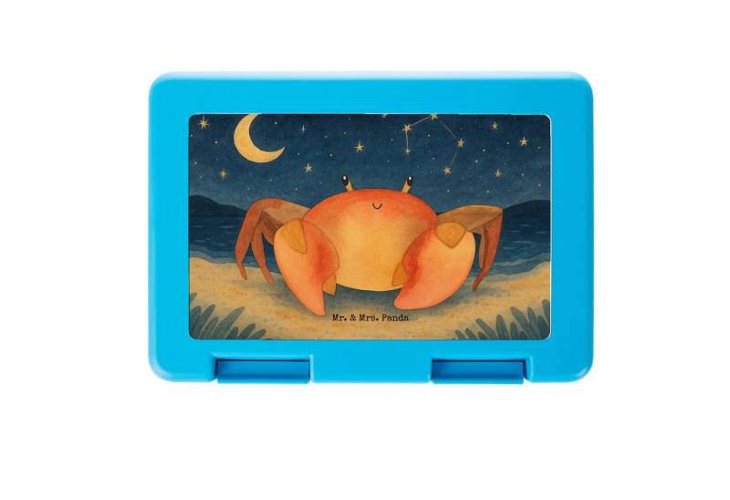 Mr. & Mrs. Panda Butterdose Sternzeichen Krebs Design, Aufbewahrungsbox, Weiß, Meerestier, Brotbe, Premium Kunststoff, (Packung, 1-tlg) von Mr. & Mrs. Panda