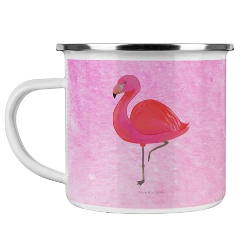 Mr. & Mrs. Panda Camping Emaille Tasse Flamingo Classic - Geschenk, rosa, Tasse Camping, Freundinnen, Campingtasse, Outdoor Tasse, glücklich, Outdoor Mr. & Mrs. Panda Camping Emaille Tasse Flamingo Classic - Geschenk, rosa, Tasse Camping, Freundinnen, Campingtasse, Outdoor Tasse, glücklich, Outdoor von Mr. & Mrs. Panda