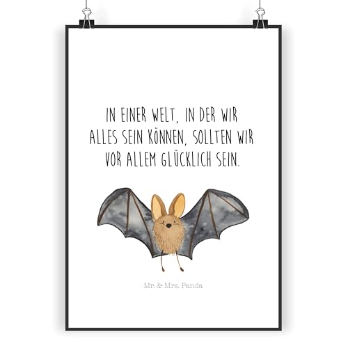 Mr. & Mrs. Panda Poster Fledermaus Flügel DIN A4 - Geschenk, Handgemaltes Poster, lustige Sprüche, Bild, Designposter, Wandposter, Posterdruck, Gute Mr. & Mrs. Panda Poster Fledermaus Flügel DIN A4 - Geschenk, Handgemaltes Poster, lustige Sprüche, Bild, Designposter, Wandposter, Posterdruck, Gute von Mr. & Mrs. Panda