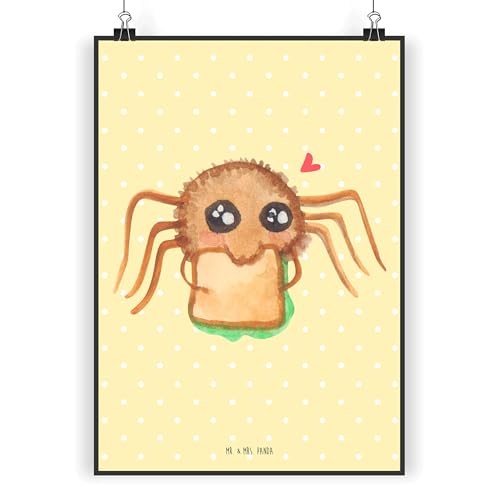 Mr. & Mrs. Panda Poster Spinne Agathe Sandwich DIN A4 - Geschenk, Raumdekoration, Wanddeko, Verfressen, Alles wird gut, Lebensfreude, Merchandise, Mr. & Mrs. Panda Poster Spinne Agathe Sandwich DIN A4 - Geschenk, Raumdekoration, Wanddeko, Verfressen, Alles wird gut, Lebensfreude, Merchandise, von Mr. & Mrs. Panda