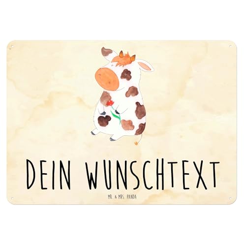 Mr. & Mrs. Panda Personalisiertes Blechschild Kuh DIN A5 - Personalisierte Geschenke, Hoftiere, Blechschild Für Männer Mit Wunschtext, Mr. & Mrs. Panda Personalisiertes Blechschild Kuh DIN A5 - Personalisierte Geschenke, Hoftiere, Blechschild Für Männer Mit Wunschtext, von Mr. & Mrs. Panda