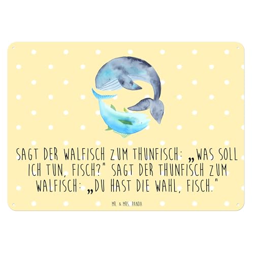 Mr. & Mrs. Panda DIN A6 Blechschild Walfisch Thunfisch - Geschenk, Türschild, Tiermotive, Flachwitz, Witz, Wortwitz lustig, Magnet-Metall-Schild, Mr. & Mrs. Panda DIN A6 Blechschild Walfisch Thunfisch - Geschenk, Türschild, Tiermotive, Flachwitz, Witz, Wortwitz lustig, Magnet-Metall-Schild, von Mr. & Mrs. Panda