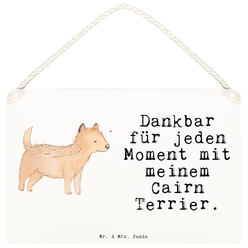 Mr. & Mrs. Panda DIN A6 Deko Schild Cairn Terrier Moment - Geschenk, Wanddeko, Hunderasse, Schenken, Tür Schild, Wandschild, Rassehund, Welpe, von Mr. & Mrs. Panda