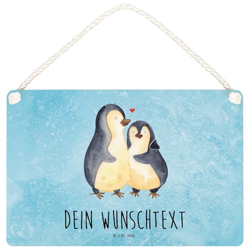 Mr. & Mrs. Panda Personalisiertes Deko Schild Pinguin umarmen DIN A6 - Personalisierte Geschenke, Liebe, Jahrestag, Umarmung verliebt, Türschild Mit Mr. & Mrs. Panda Personalisiertes Deko Schild Pinguin umarmen DIN A6 - Personalisierte Geschenke, Liebe, Jahrestag, Umarmung verliebt, Türschild Mit von Mr. & Mrs. Panda