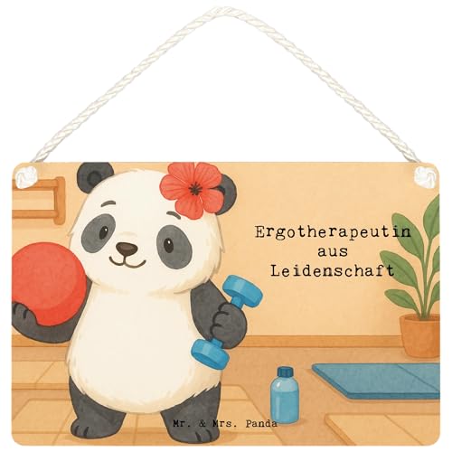 Mr. & Mrs. Panda Deko Schild Ergotherapeutin Leidenschaft Design DIN A6 - Weiß Mr. & Mrs. Panda Deko Schild Ergotherapeutin Leidenschaft Design DIN A6 - Weiß von Mr. & Mrs. Panda