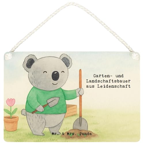 Mr. & Mrs. Panda Deko Schild Garten- und Landschaftsbauer Leidenschaft Design DIN A4 - Weiß Mr. & Mrs. Panda Deko Schild Garten- und Landschaftsbauer Leidenschaft Design DIN A4 - Weiß von Mr. & Mrs. Panda