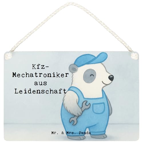 Mr. & Mrs. Panda Deko Schild Kfz-Mechatroniker Leidenschaft Design DIN A4 - Weiß Mr. & Mrs. Panda Deko Schild Kfz-Mechatroniker Leidenschaft Design DIN A4 - Weiß von Mr. & Mrs. Panda