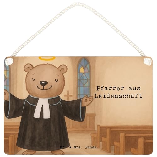 Mr. & Mrs. Panda Deko Schild Pfarrer Leidenschaft Design DIN A6 - Weiß Mr. & Mrs. Panda Deko Schild Pfarrer Leidenschaft Design DIN A6 - Weiß von Mr. & Mrs. Panda
