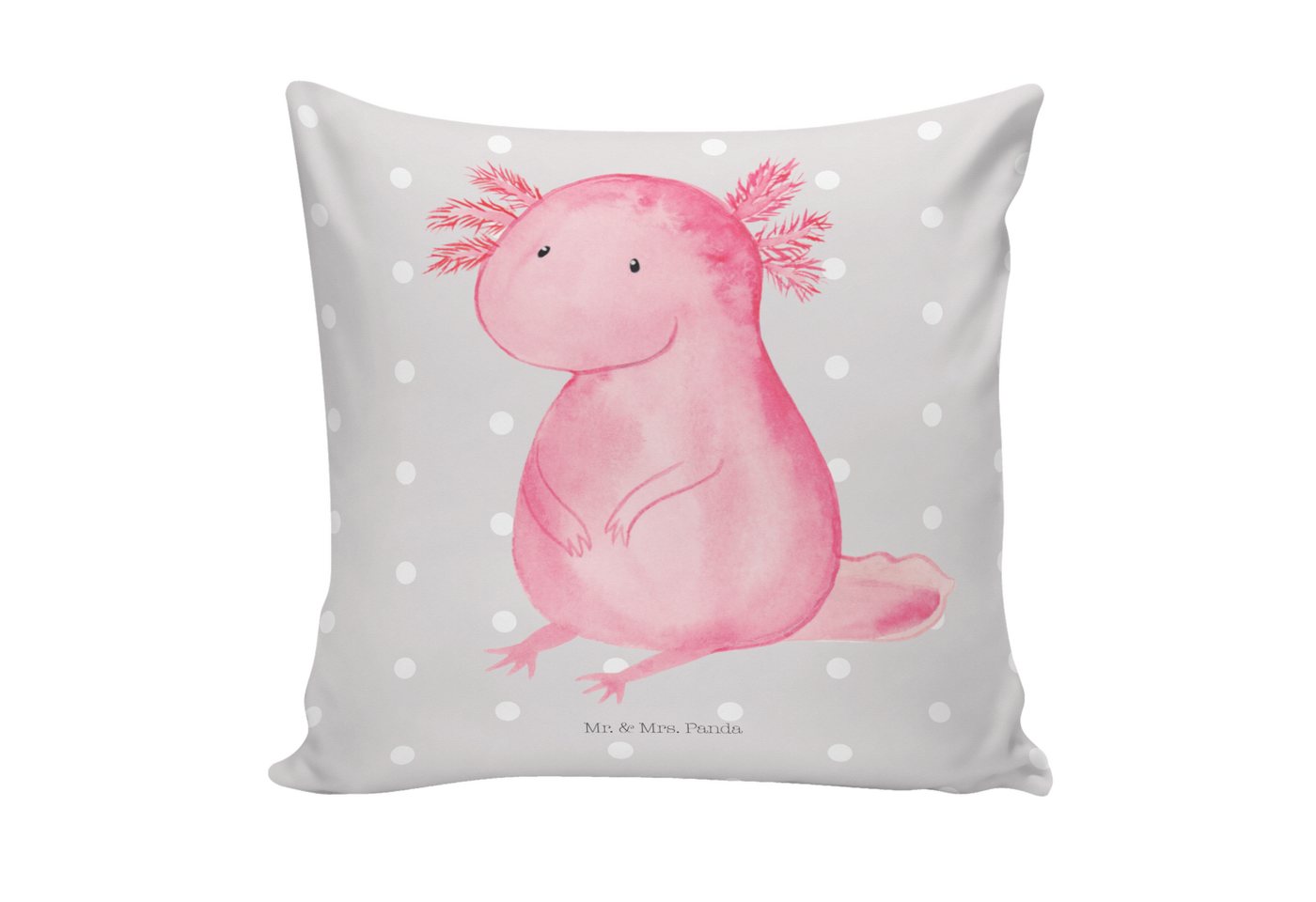Mr. & Mrs. Panda Dekokissen Axolotl - Grau Pastell - Geschenk, Dekokissen, Lebensweisheit, Lebens Mr. & Mrs. Panda Dekokissen Axolotl - Grau Pastell - Geschenk, Dekokissen, Lebensweisheit, Lebens von Mr. & Mrs. Panda