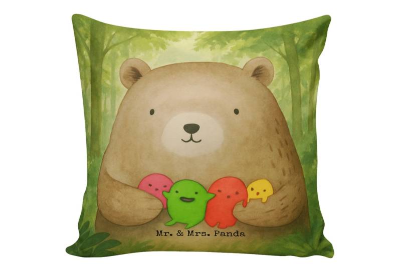 Mr. & Mrs. Panda Dekokissen Bär Gefühl Design, Kissen 40x40, Weiß, Sofakissen, Durchgedreht, Kopf Mr. & Mrs. Panda Dekokissen Bär Gefühl Design, Kissen 40x40, Weiß, Sofakissen, Durchgedreht, Kopf von Mr. & Mrs. Panda