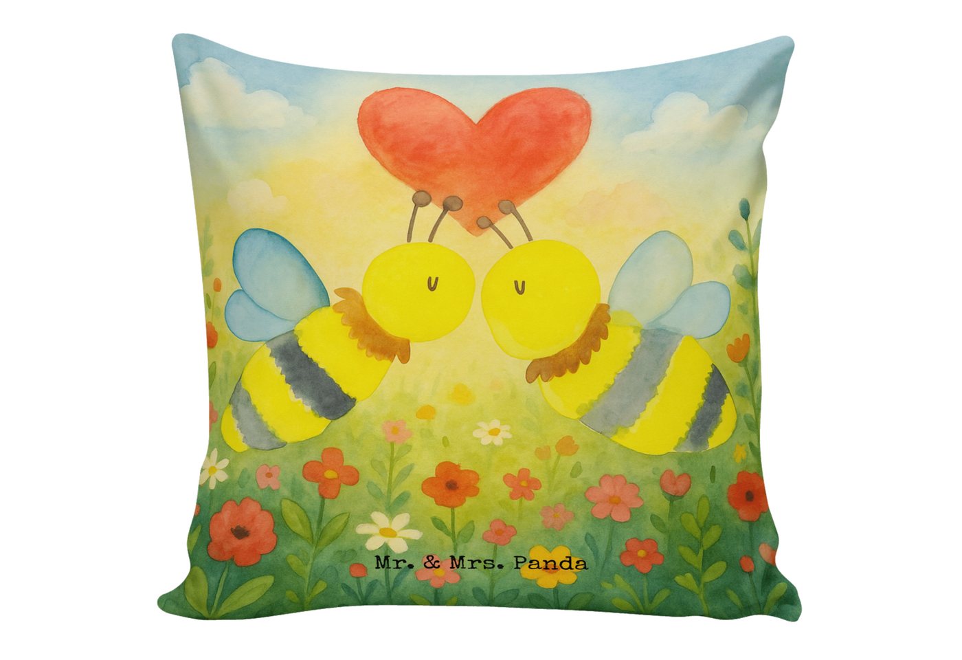 Mr. & Mrs. Panda Dekokissen Biene Liebe Design, Kissen 40x40, Weiß, Dekokissen, Sofakissen, Kopfk Mr. & Mrs. Panda Dekokissen Biene Liebe Design, Kissen 40x40, Weiß, Dekokissen, Sofakissen, Kopfk von Mr. & Mrs. Panda