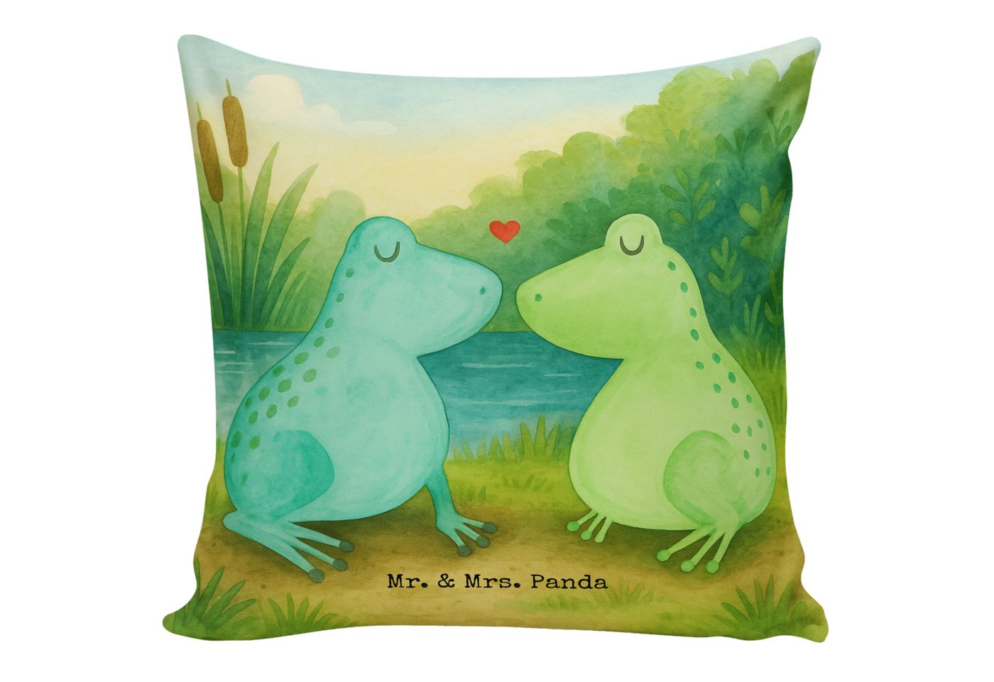 Mr. & Mrs. Panda Dekokissen Frosch Liebe Design, Sofakissen, Weiß, Frösche, Kissen 40x40, Sofakis Mr. & Mrs. Panda Dekokissen Frosch Liebe Design, Sofakissen, Weiß, Frösche, Kissen 40x40, Sofakis von Mr. & Mrs. Panda