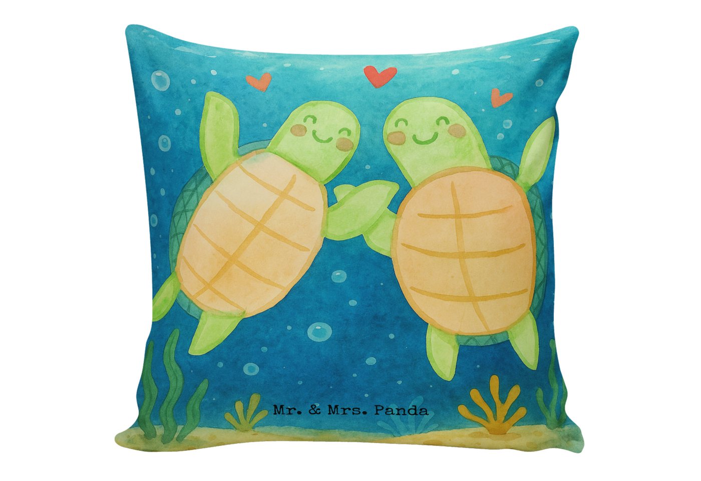 Mr. & Mrs. Panda Dekokissen Schildkröten Paar Design, Sofakissen, Weiß, Freundin, Valentinstag, H Mr. & Mrs. Panda Dekokissen Schildkröten Paar Design, Sofakissen, Weiß, Freundin, Valentinstag, H von Mr. & Mrs. Panda