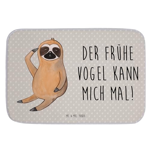 Mr. & Mrs. Panda Duschvorleger Faultier Vogel - Geschenk, Badvorleger, Badezimmerteppich, Teppich Badezimmer, der frühe Vogel, Faultier Geschenk, Mr. & Mrs. Panda Duschvorleger Faultier Vogel - Geschenk, Badvorleger, Badezimmerteppich, Teppich Badezimmer, der frühe Vogel, Faultier Geschenk, von Mr. & Mrs. Panda